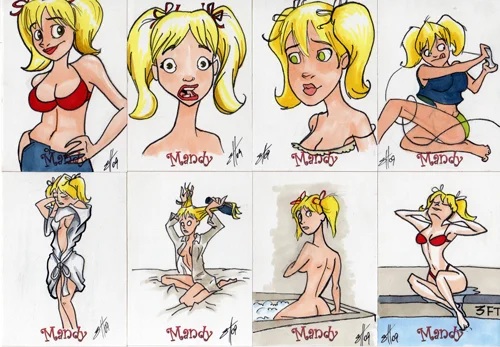 Dean Yeagle's Mandy sketchcard
