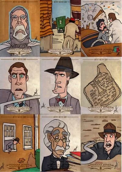 Indiana Jones Masterpieces sketchcard
