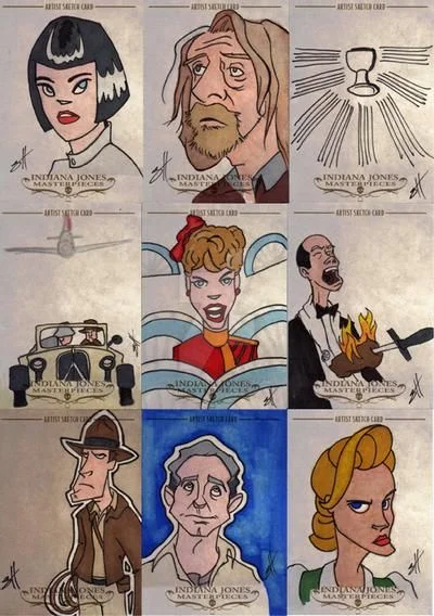 Indiana Jones Masterpieces sketchcard