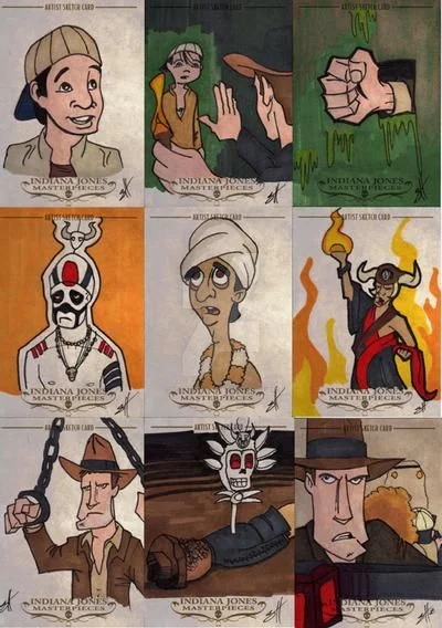 Indiana Jones Masterpieces sketchcard