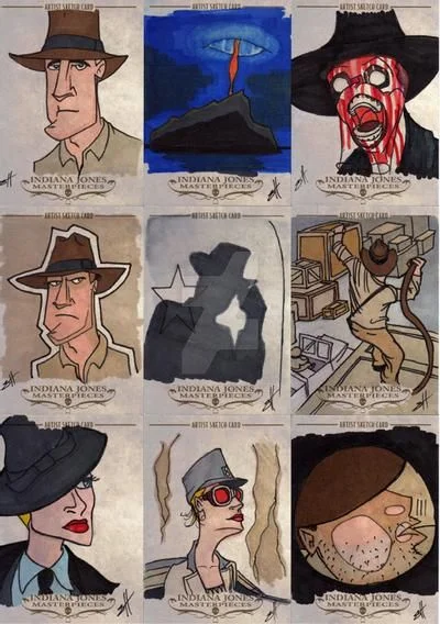 Indiana Jones Masterpieces sketchcard