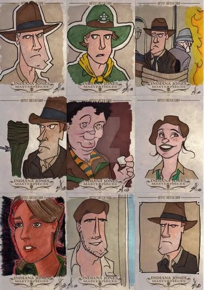 Indiana Jones Masterpieces sketchcard