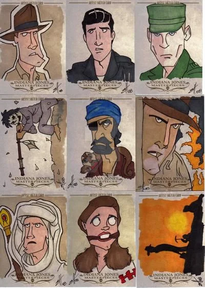 Indiana Jones Masterpieces sketchcard