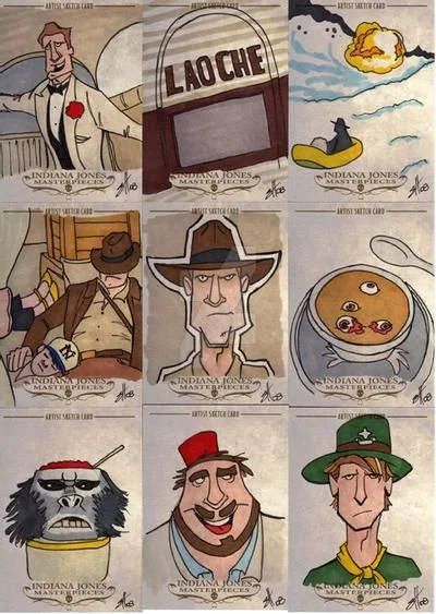 Indiana Jones Masterpieces sketchcard