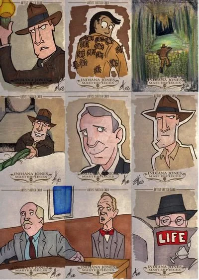 Indiana Jones Masterpieces sketchcard