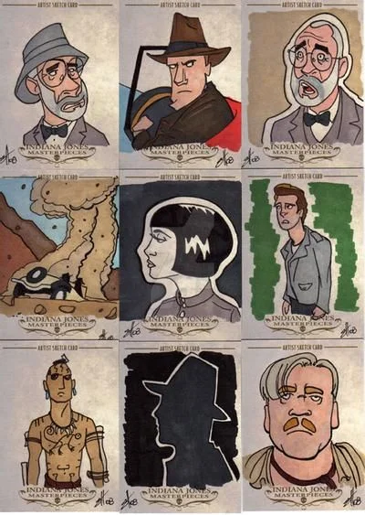 Indiana Jones Masterpieces sketchcard