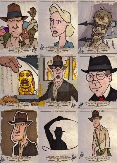 Indiana Jones Masterpieces sketchcard