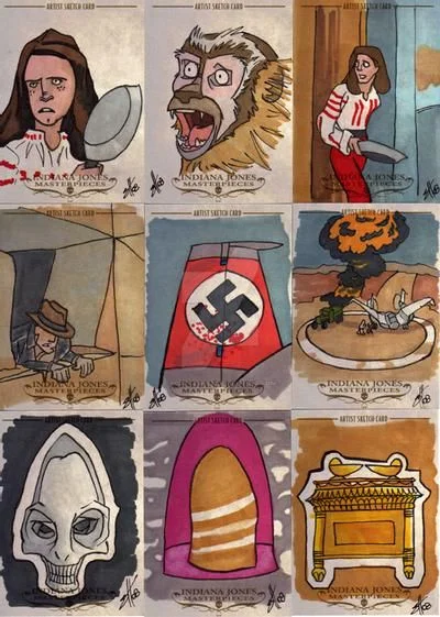 Indiana Jones Masterpieces sketchcard