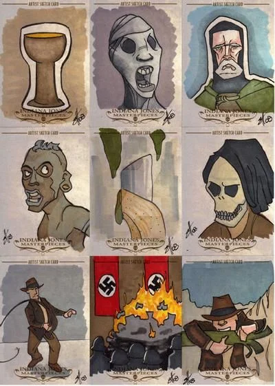 Indiana Jones Masterpieces sketchcard