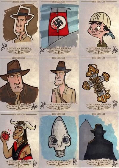 Indiana Jones Masterpieces sketchcard