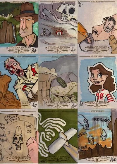 Indiana Jones Masterpieces sketchcard