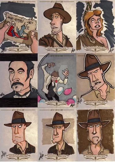Indiana Jones Masterpieces sketchcard