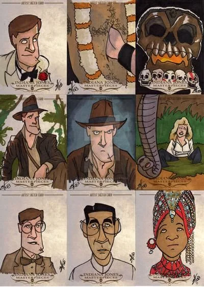 Indiana Jones Masterpieces sketchcard