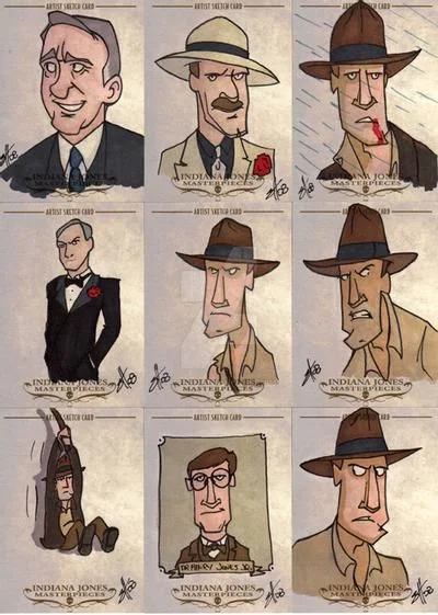 Indiana Jones Masterpieces sketchcard