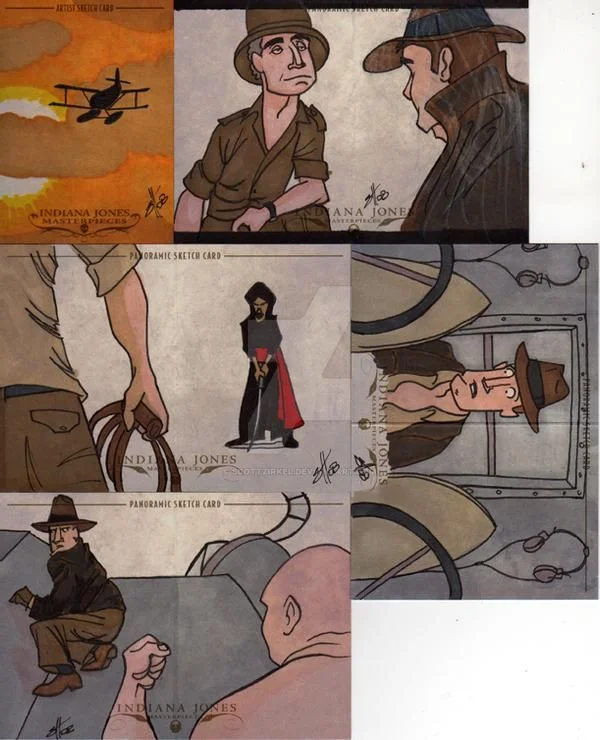 Indiana Jones Masterpieces sketchcard