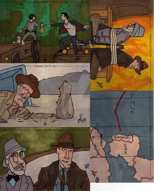 Indiana Jones Masterpieces sketchcard