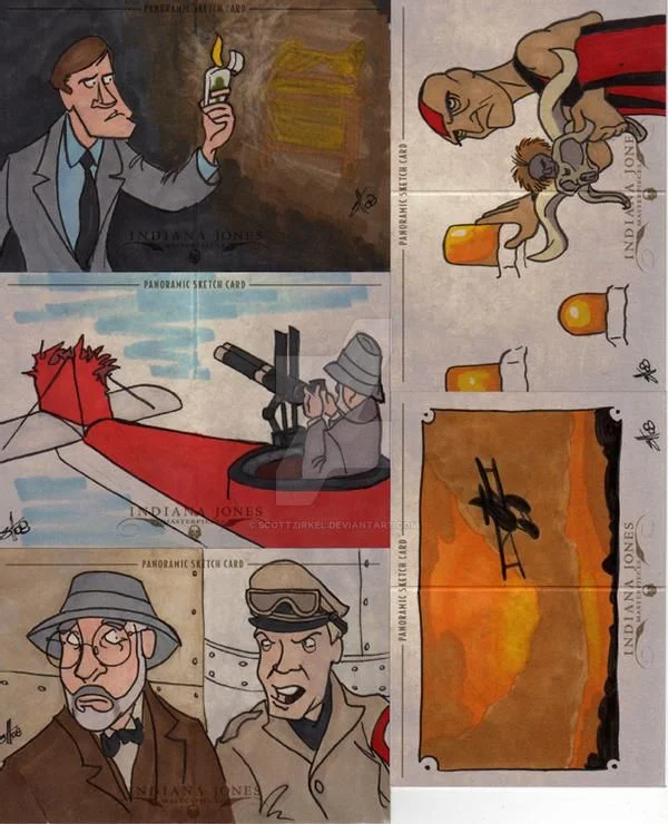 Indiana Jones Masterpieces sketchcard