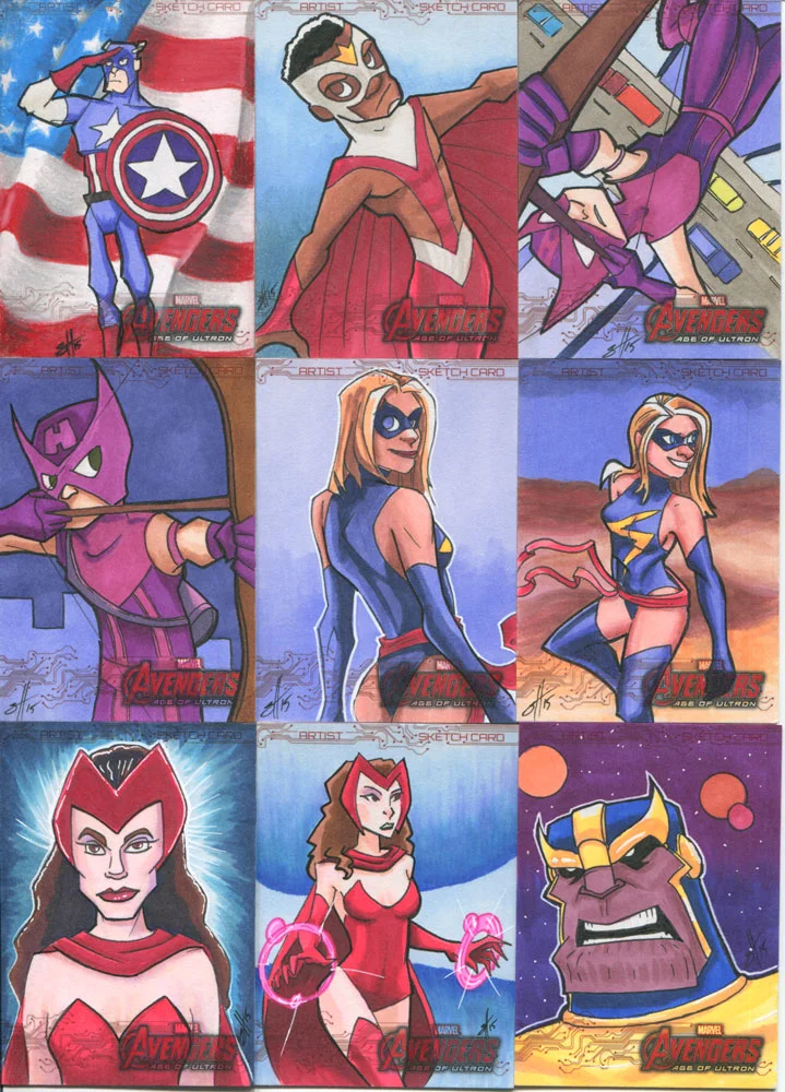 Marvel Avengers: Age of Ultron sketchcard