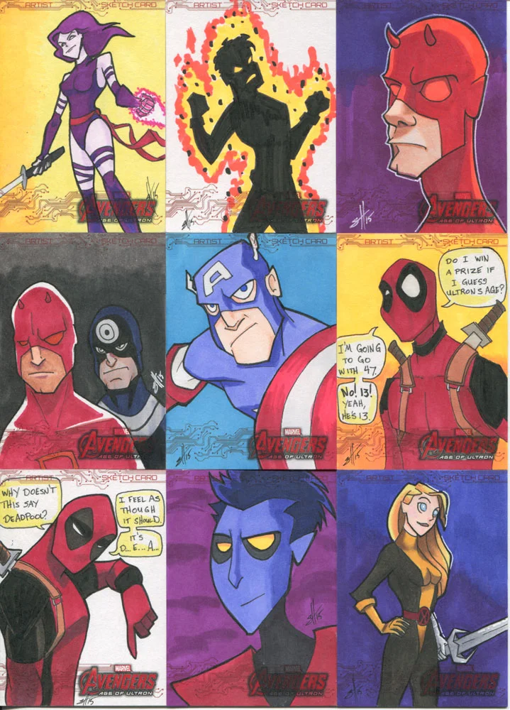 Marvel Avengers: Age of Ultron sketchcard