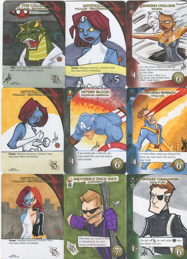 Marvel Legendary/3D sketchcard