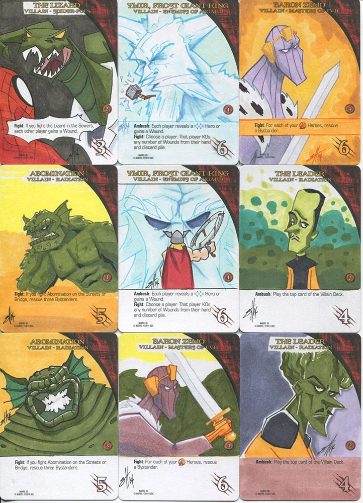 Marvel Legendary/3D sketchcard