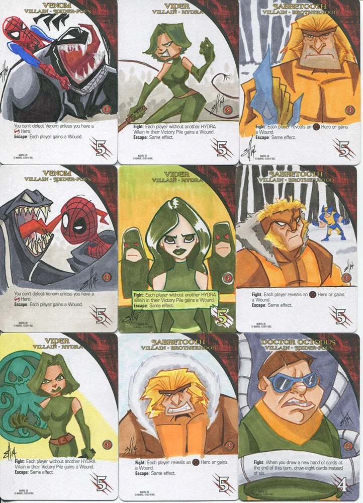 Marvel Legendary/3D sketchcard