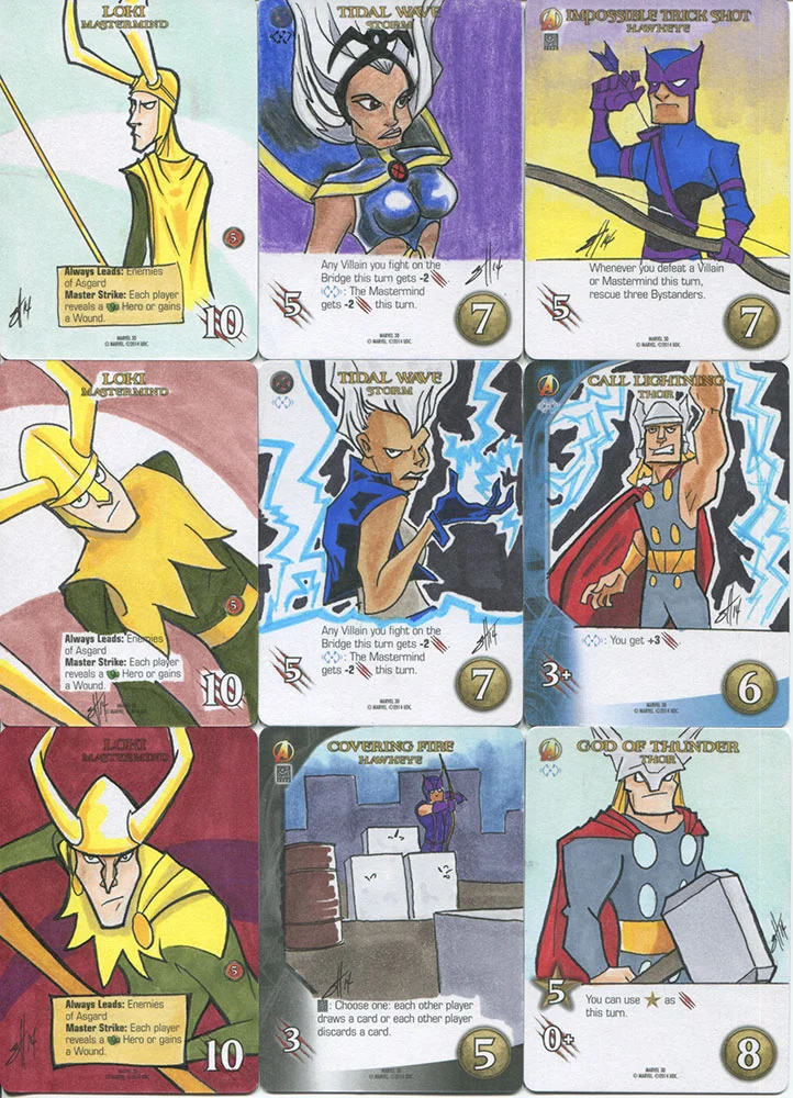 Marvel Legendary/3D sketchcard