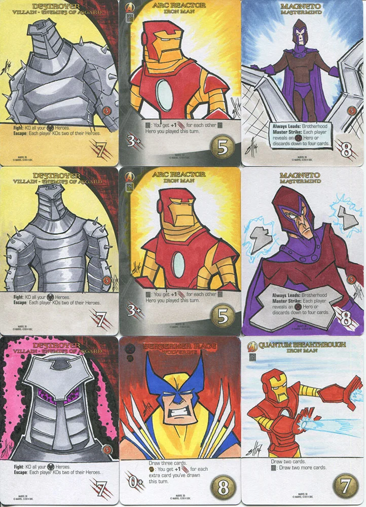 Marvel Legendary/3D sketchcard