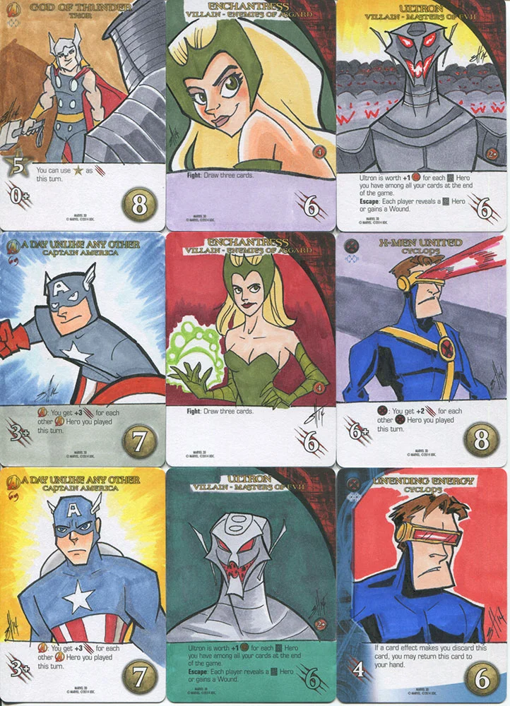 Marvel Legendary/3D sketchcard