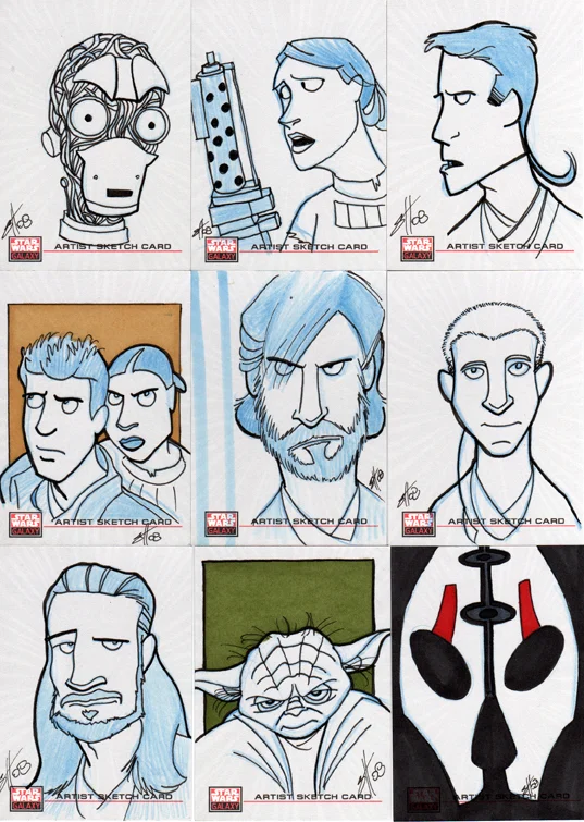 Star Wars Galaxy IV sketchcard