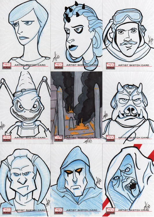 Star Wars Galaxy IV sketchcard
