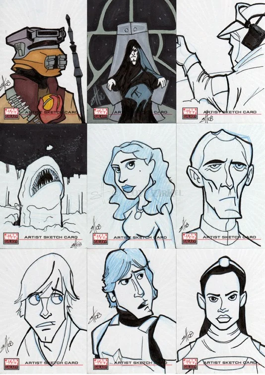 Star Wars Galaxy IV sketchcard