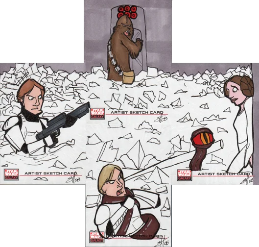 Star Wars Galaxy IV sketchcard
