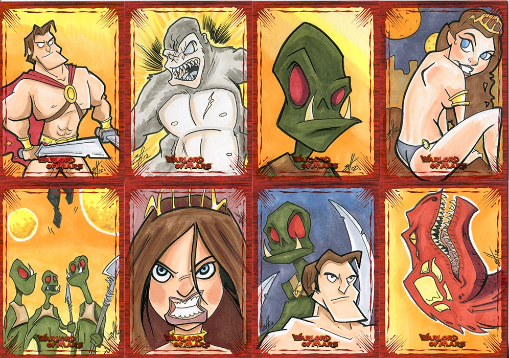 Warlord of Mars sketchcard