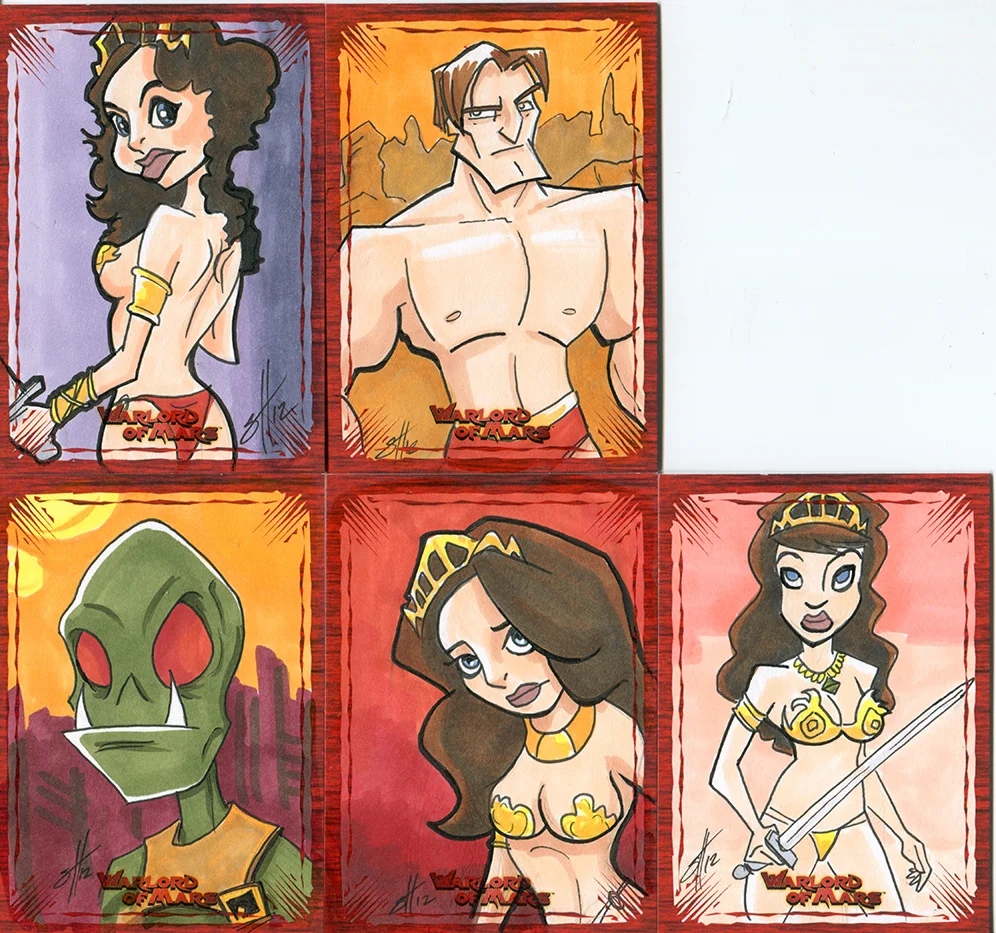 Warlord of Mars sketchcard